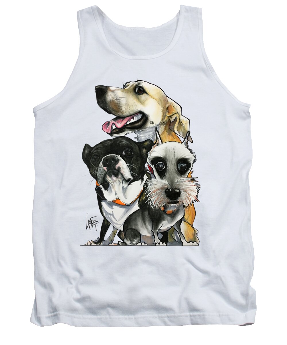 Curry Tank Top featuring the drawing Curry 3591 by Canine Caricatures By John LaFree