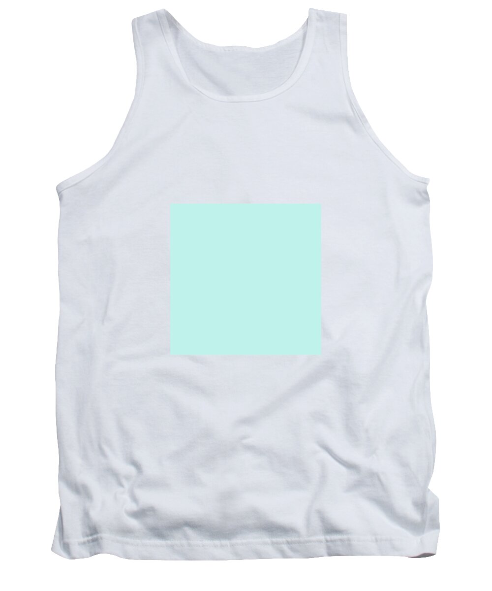 Colour Blocks Tank Top featuring the photograph Cyan Ultra Soft Pastels Colour Palette by Sharon Mau