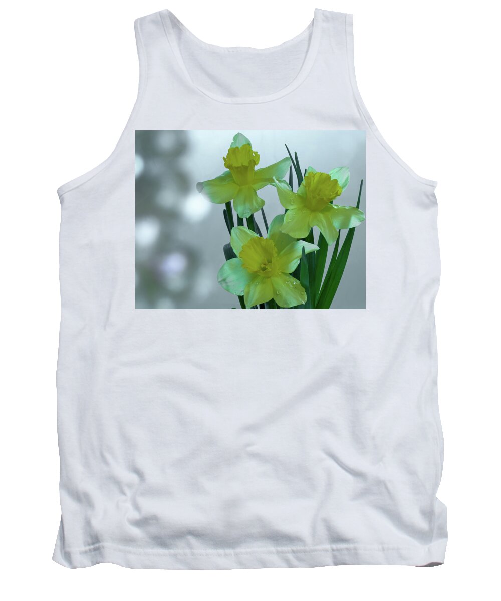 Daffodils Tank Top featuring the photograph Daffodils3 by Loni Collins