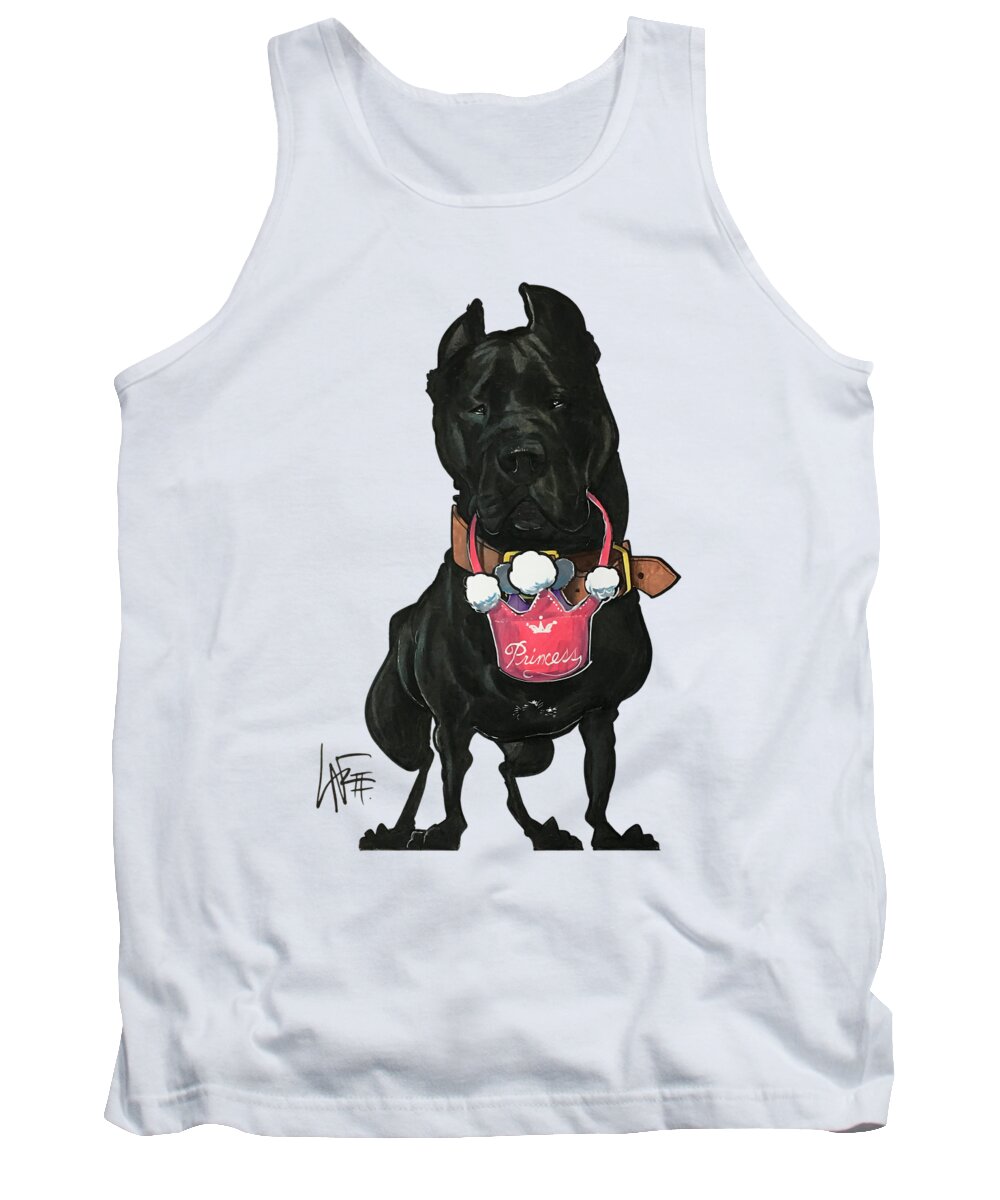 Damm Tank Top featuring the drawing Damm 3593 by Canine Caricatures By John LaFree