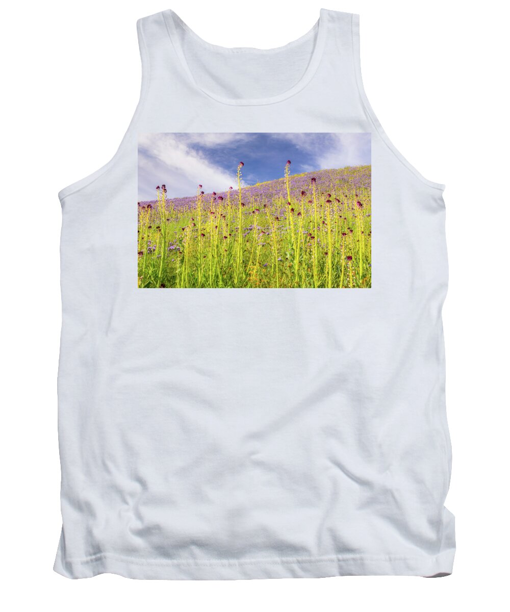 California Tank Top featuring the photograph Desert Candles at Carrizo Plain by Marc Crumpler