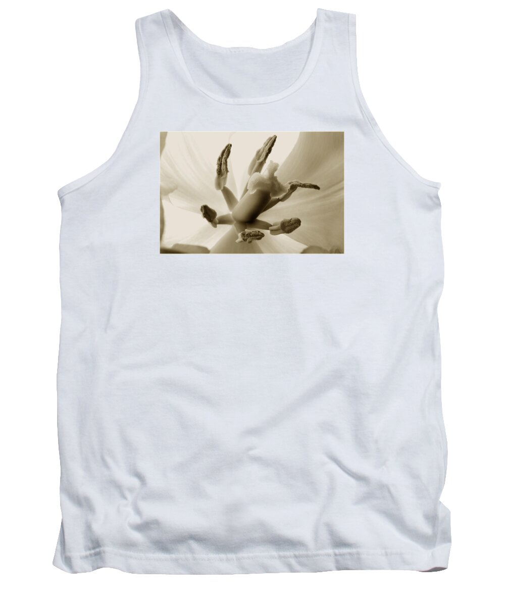 Tulip Tank Top featuring the photograph Design By Nature by Terence Davis