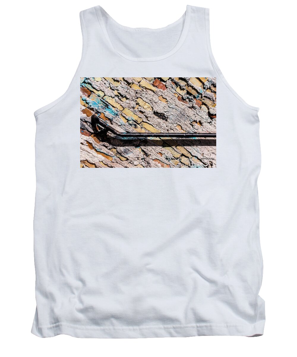 Bricks Tank Top featuring the photograph Diagonal Approach by Steven Milner