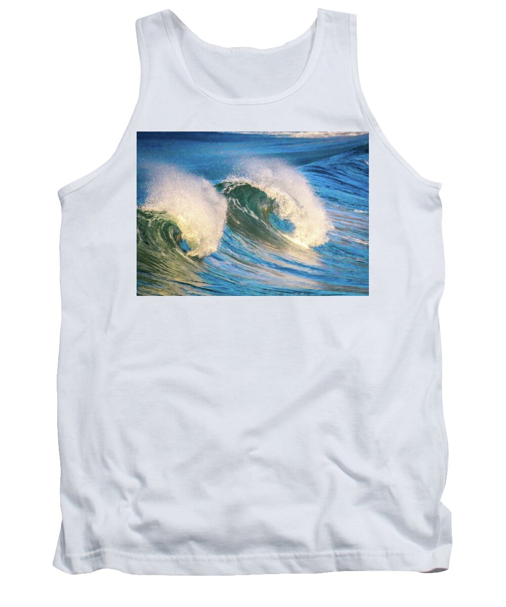 Double Wave Tank Top featuring the photograph Double Wave by Dr Janine Williams