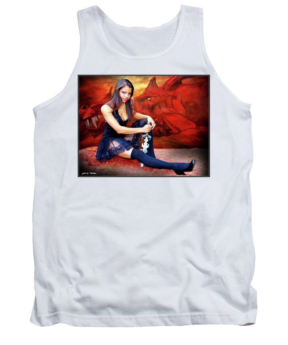 Dragon Tank Top featuring the photograph Dragon Dawn by Jon Volden