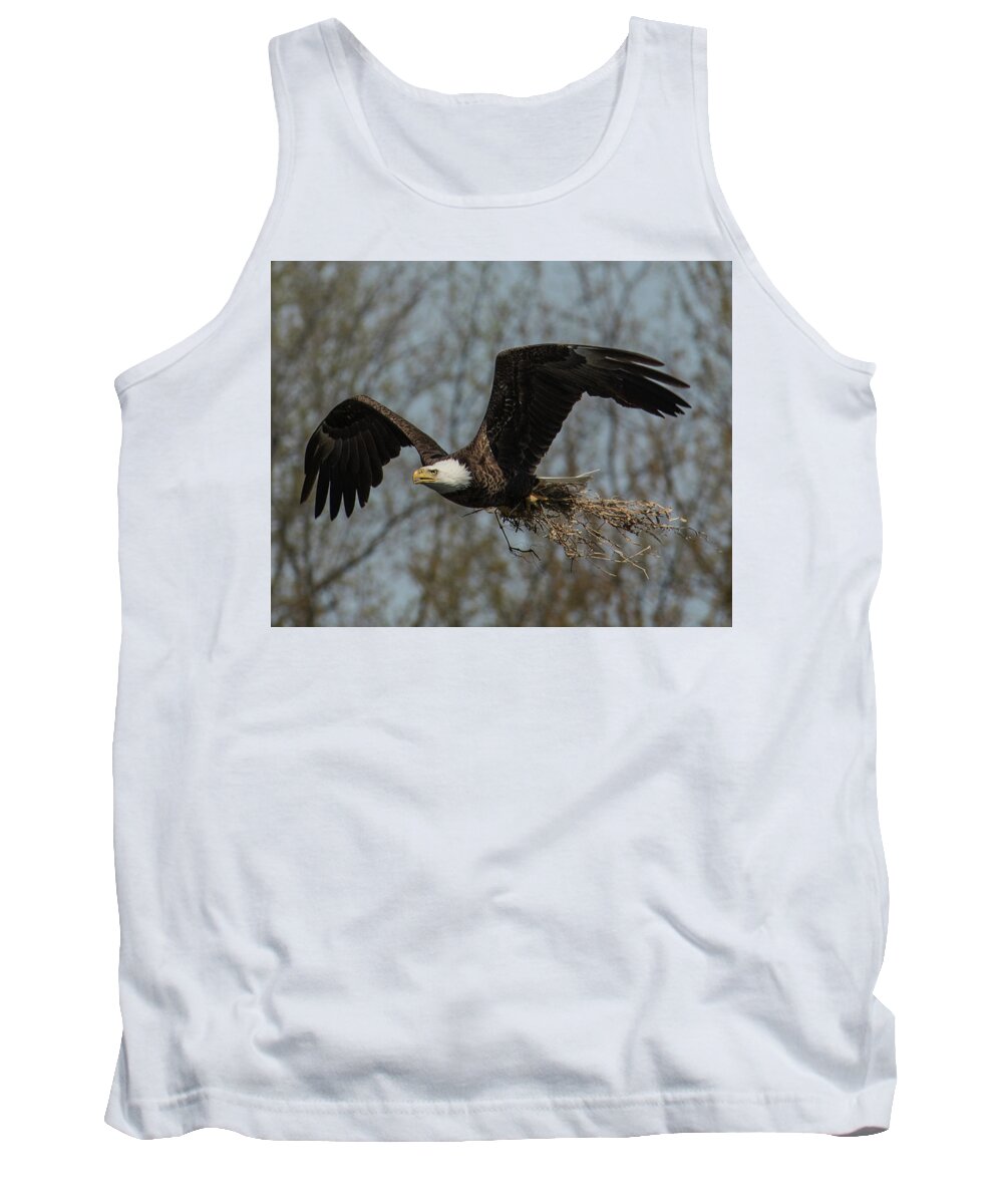 America Tank Top featuring the photograph Eagle Nest Material by Michael Hall