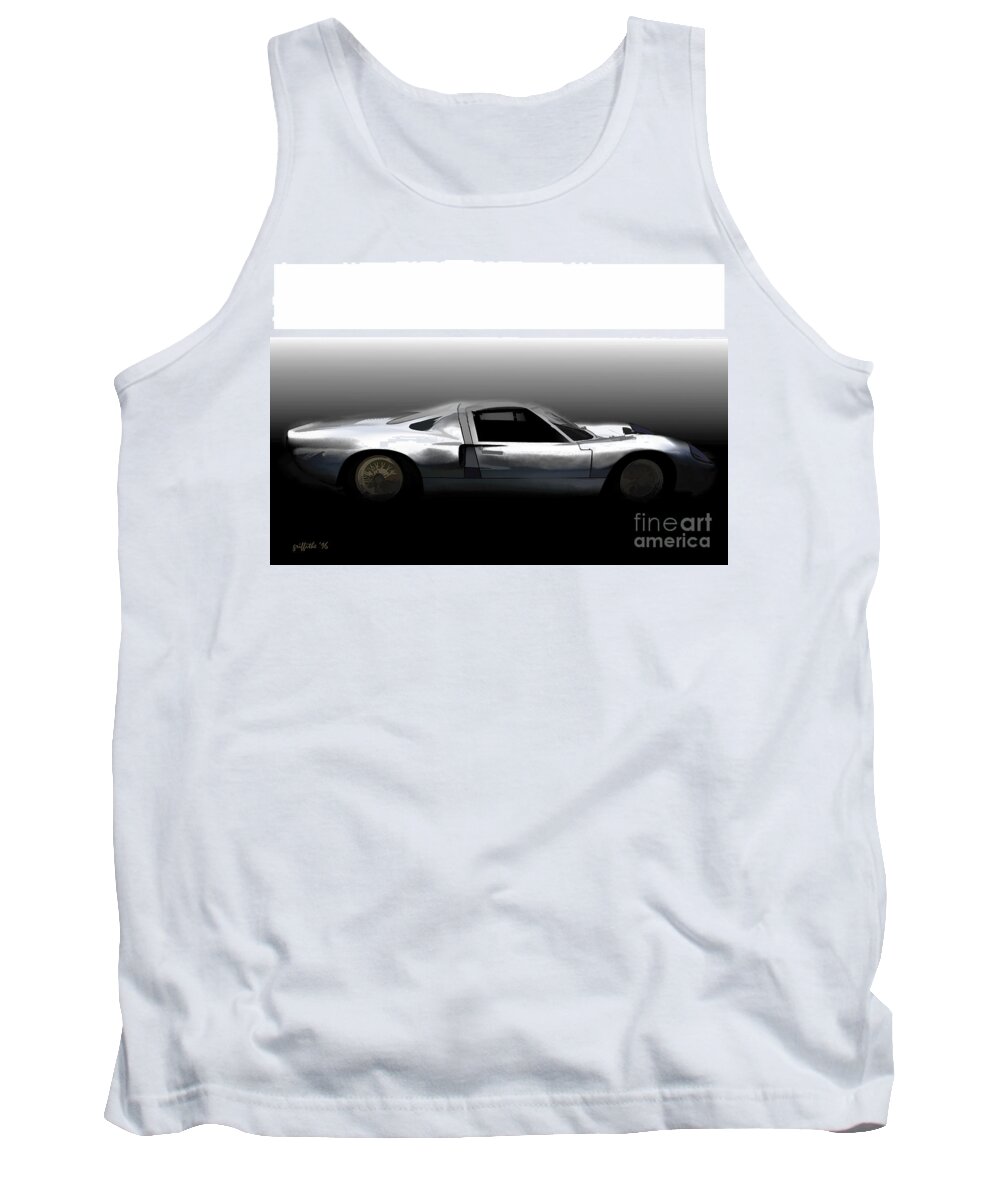 Gt40 Tank Top featuring the photograph Early GT40 by Tom Griffithe