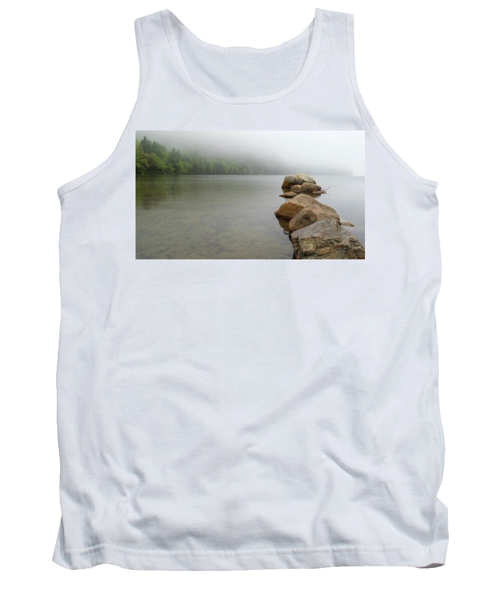 Rocks Tank Top featuring the photograph Into the Mist by Holly Ross