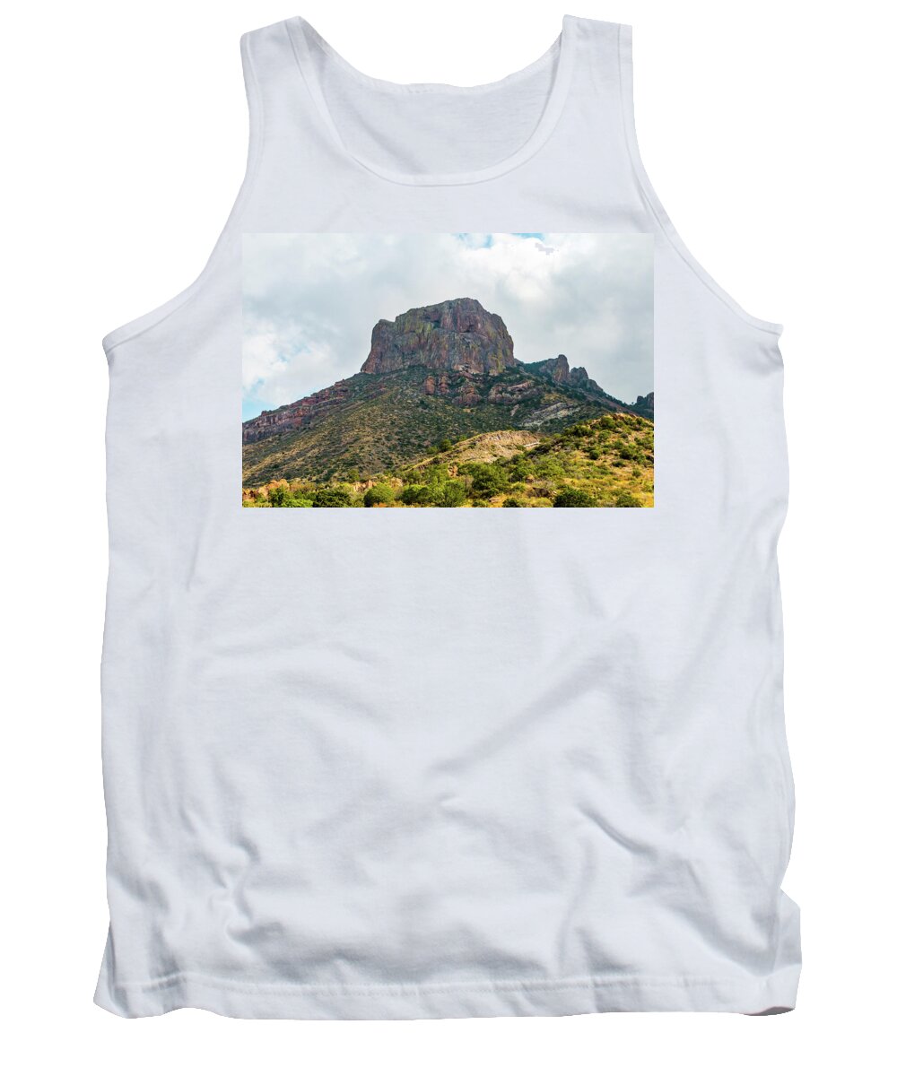 Big Bend National Park Tank Top featuring the photograph Emory Peak Chisos Mountains by SR Green