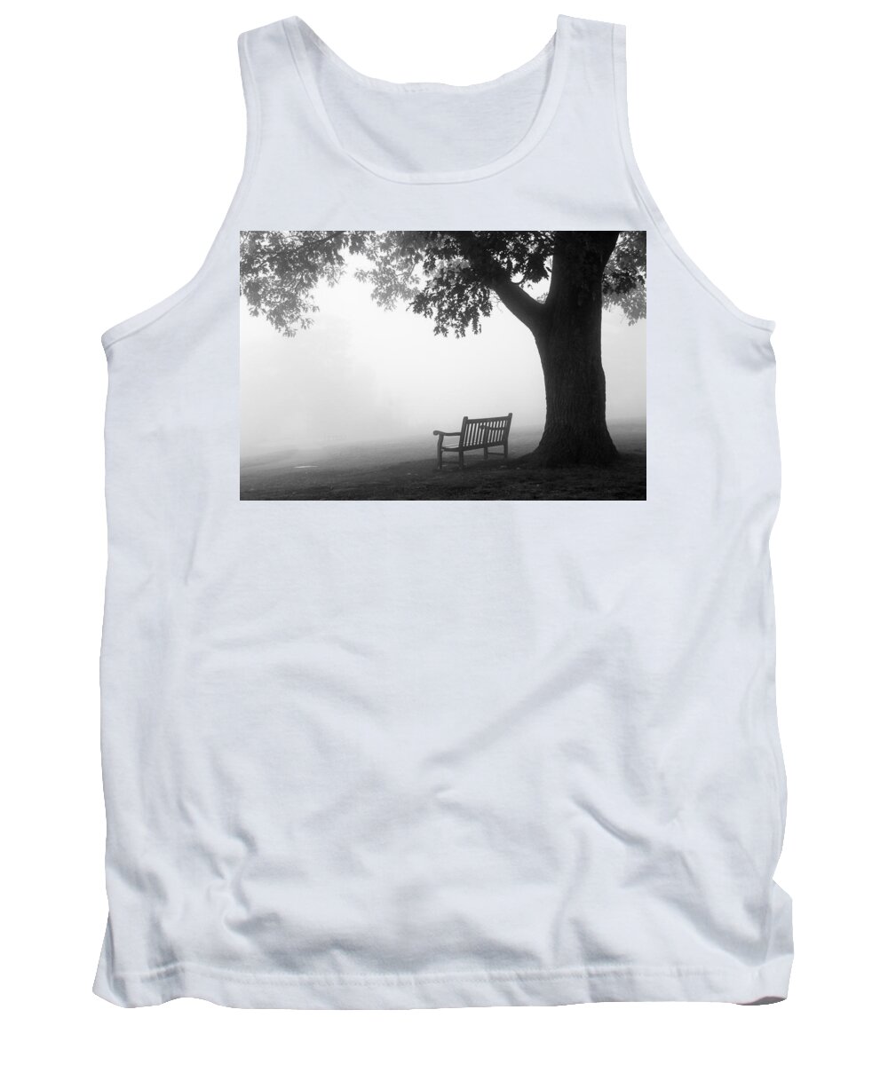 National Parks Tank Top featuring the photograph Empty Bench by Monte Stevens