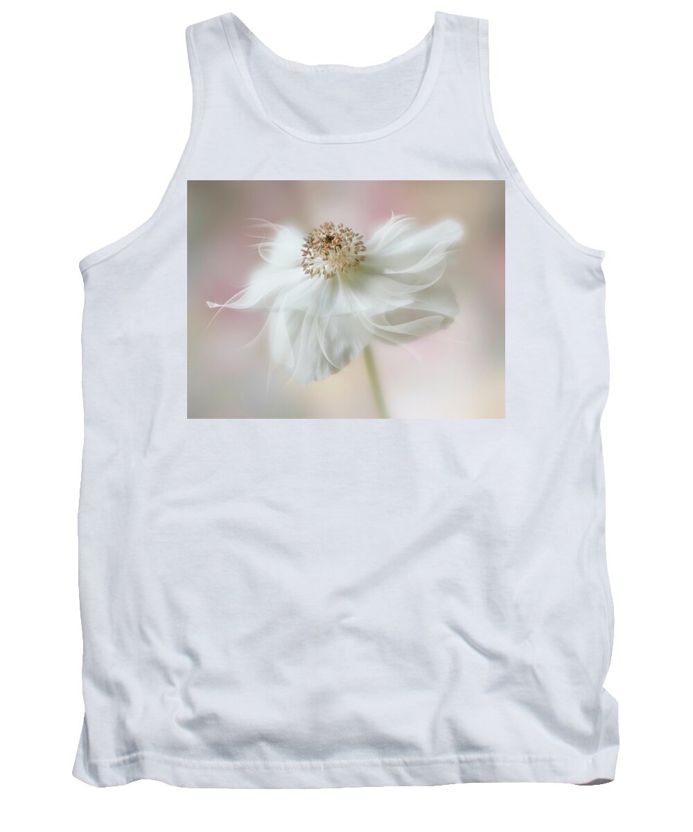Anemone Tank Top featuring the photograph Ethereal beauty by Usha Peddamatham