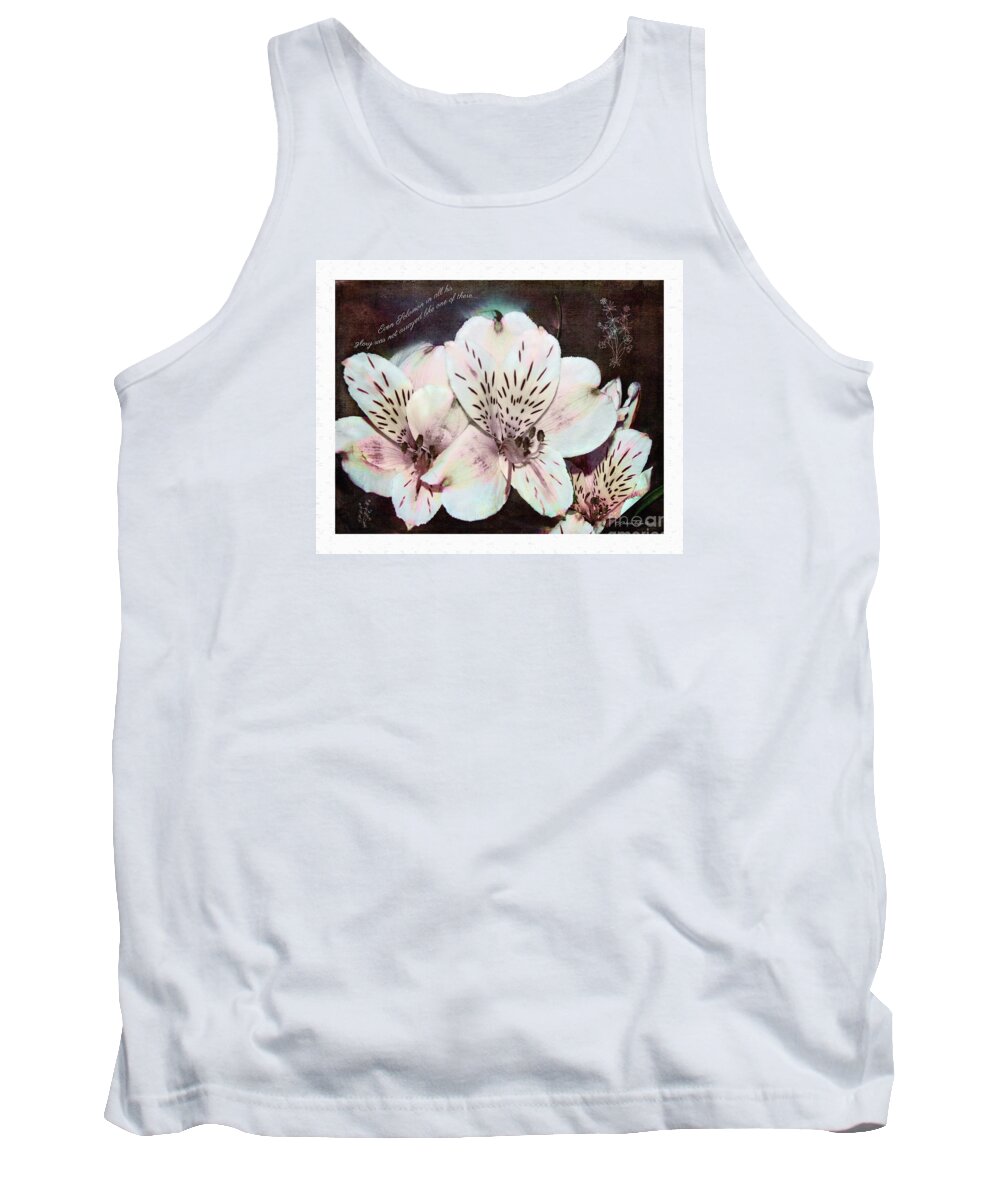Mixed Media Tank Top featuring the mixed media Even Solomon by Patricia Griffin Brett