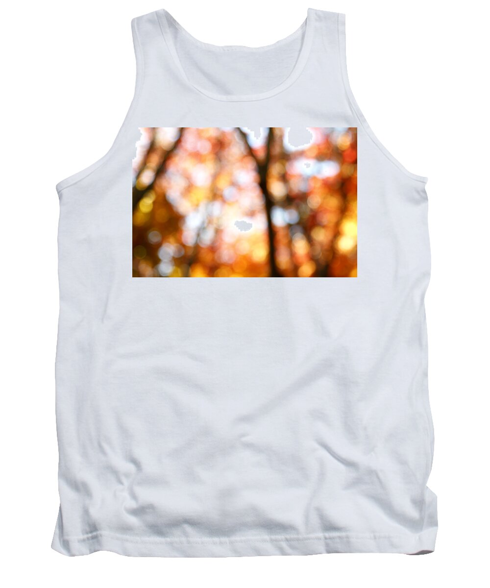 Abstract Tank Top featuring the photograph Fall colors by Les Cunliffe