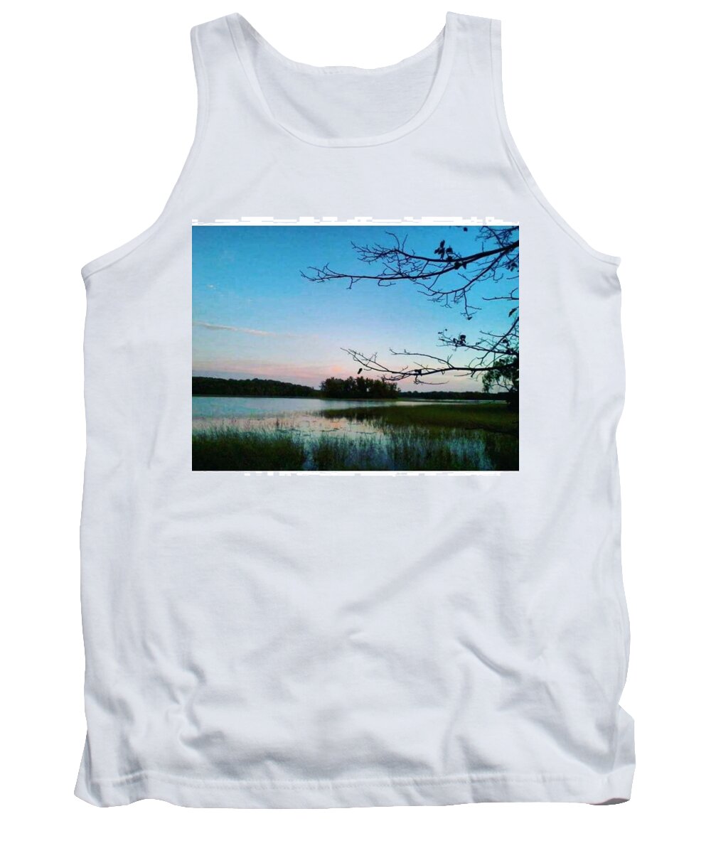 Bass Tank Top featuring the photograph Peaceful Night #1 by Mnwx Watcher