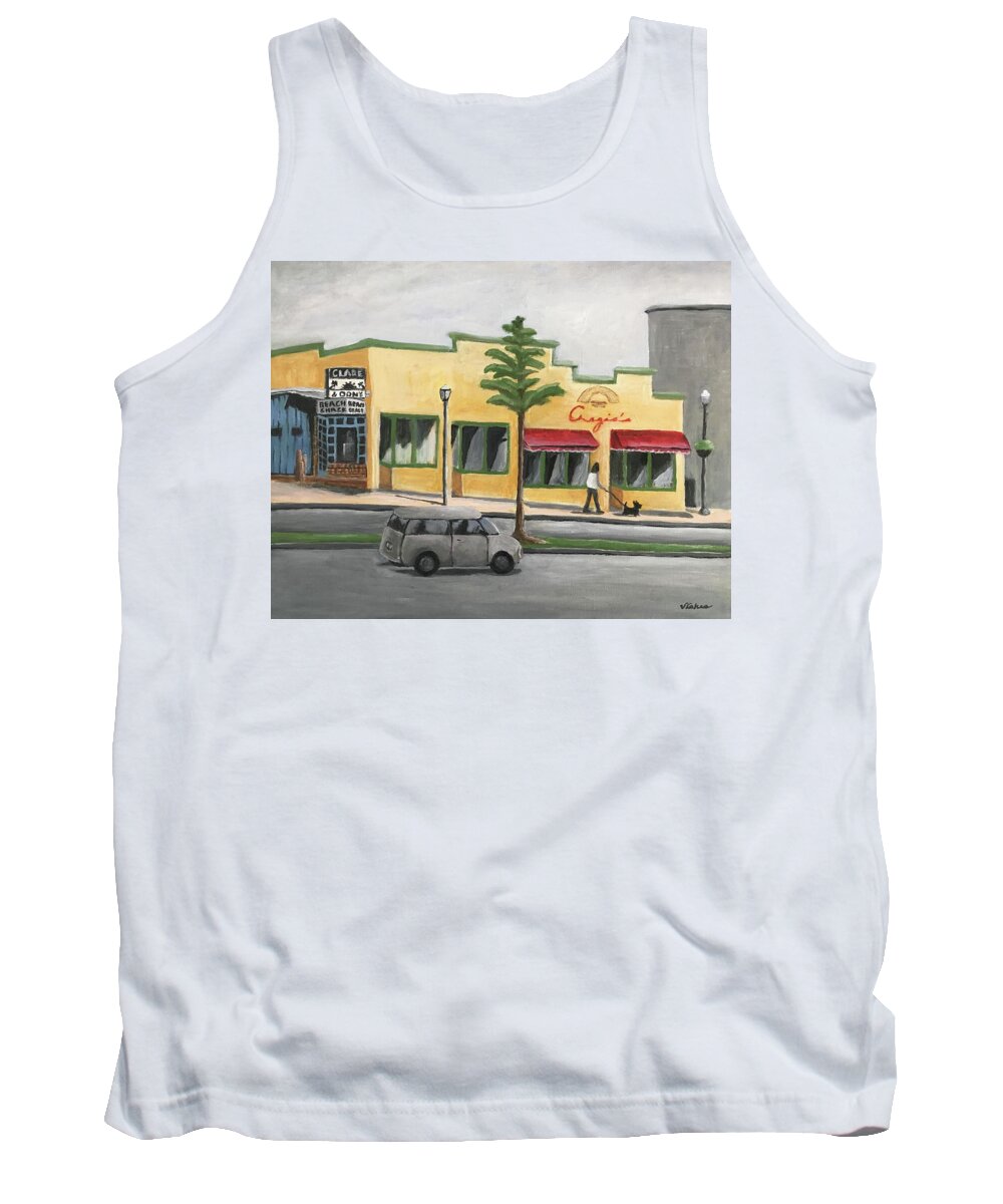 Falls Church Tank Top featuring the painting Falls Church by Victoria Lakes