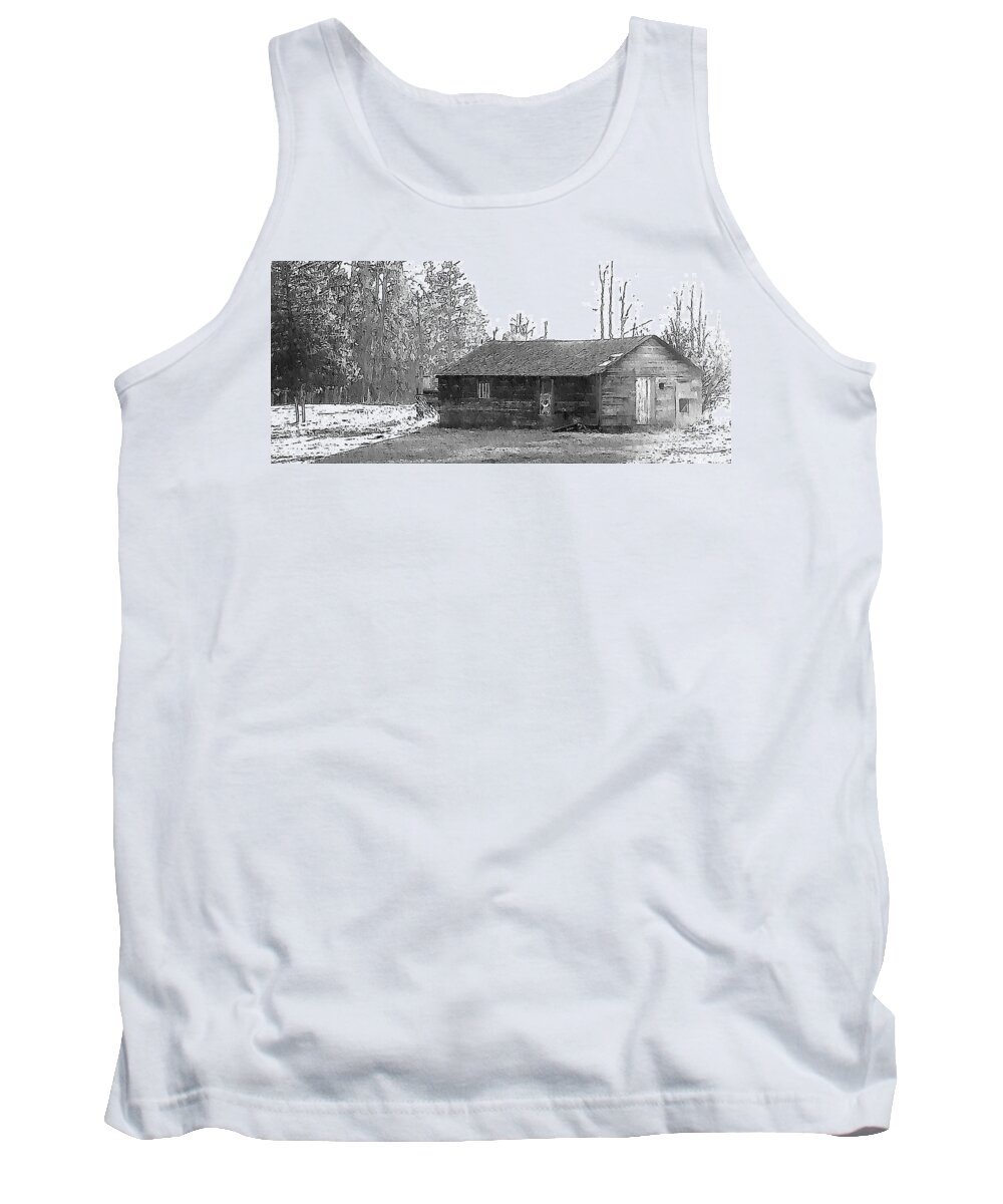 Farmhouse Tank Top featuring the photograph Farmhouse by Kathleen Voort