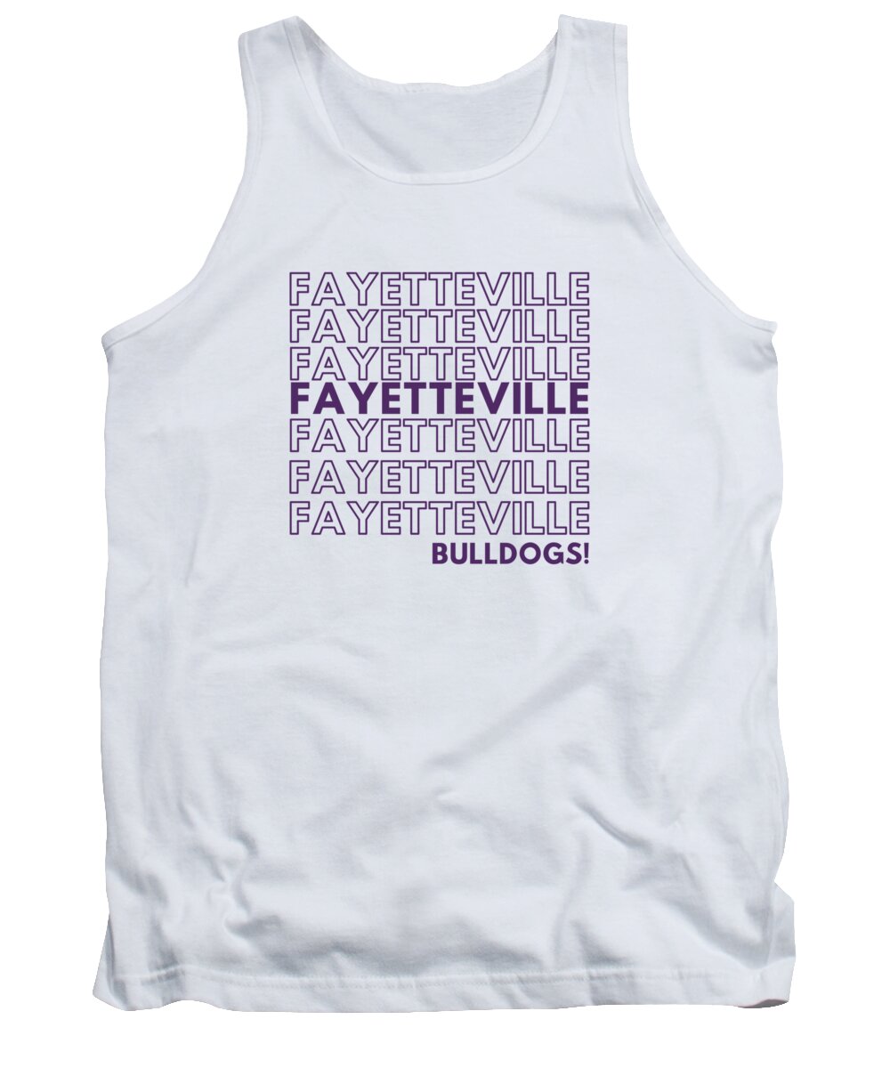 Bulldogs Tank Top featuring the digital art Fayetteville Bulldogs by Cincy Mathis