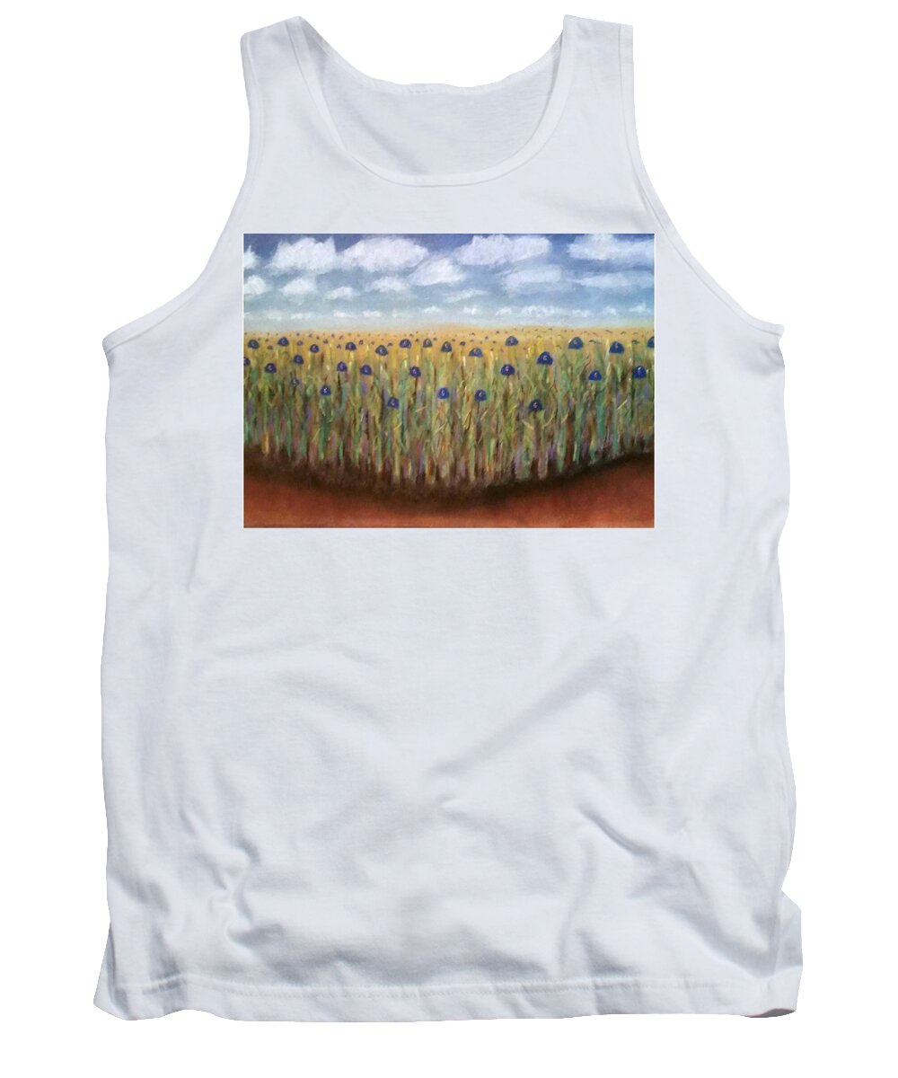 Chicago Cubs Tank Top featuring the painting Field of Dreams 2016 by Patricia Tierney
