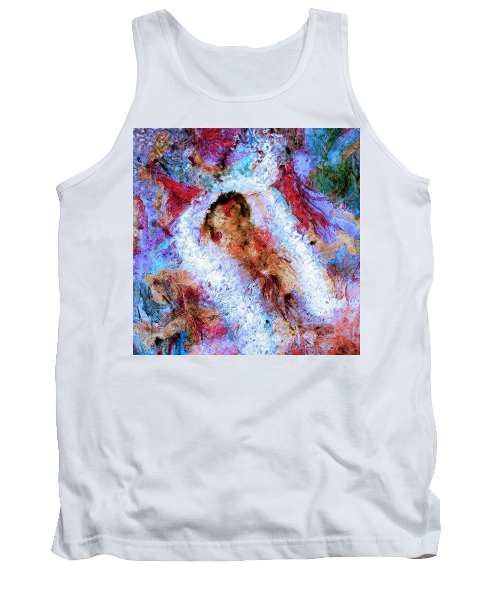 Abstract Tank Top featuring the painting Fifth Bardo by Dominic Piperata