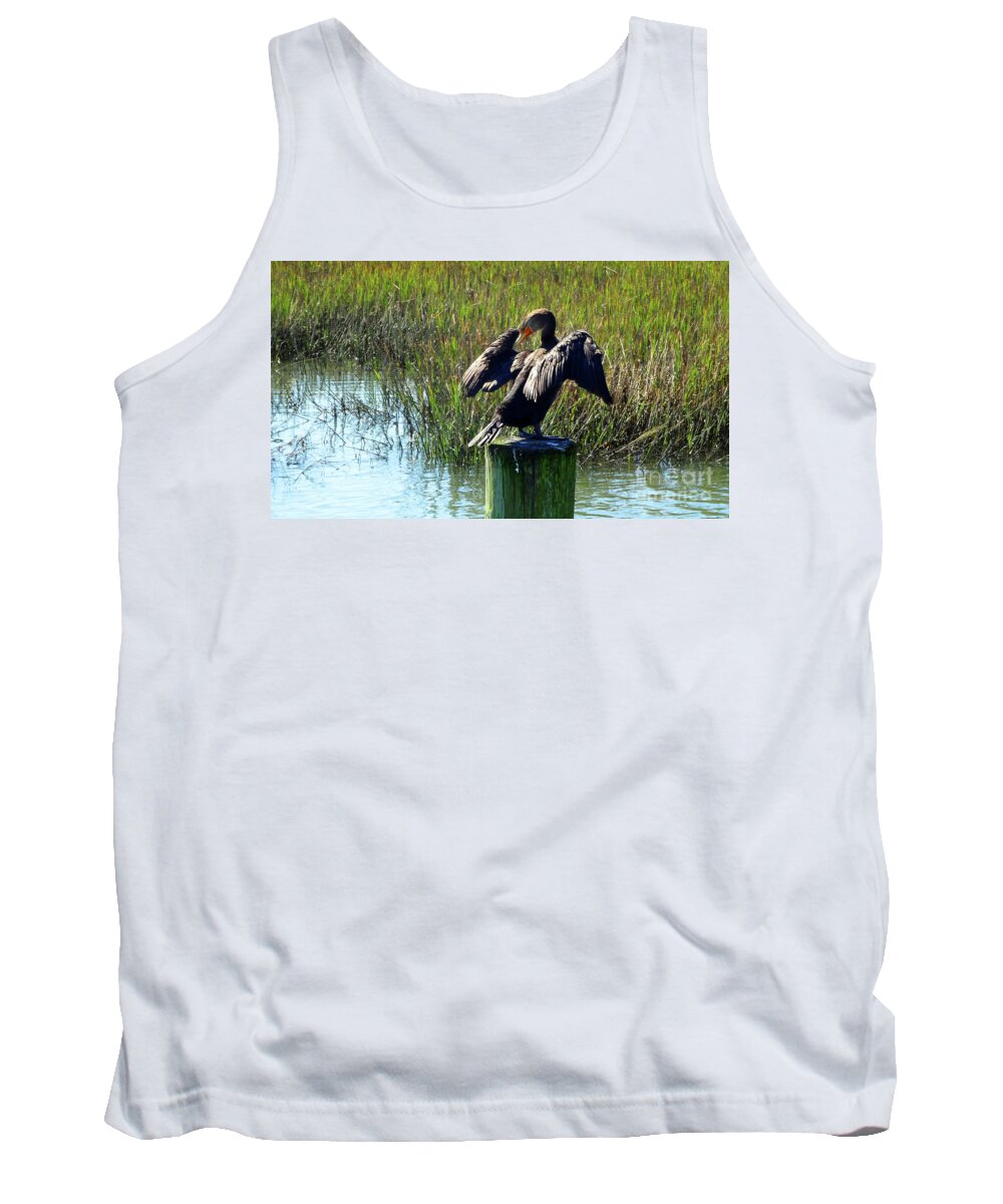 Cormorant Tank Top featuring the photograph Double Crested Cormorant by Eunice Warfel