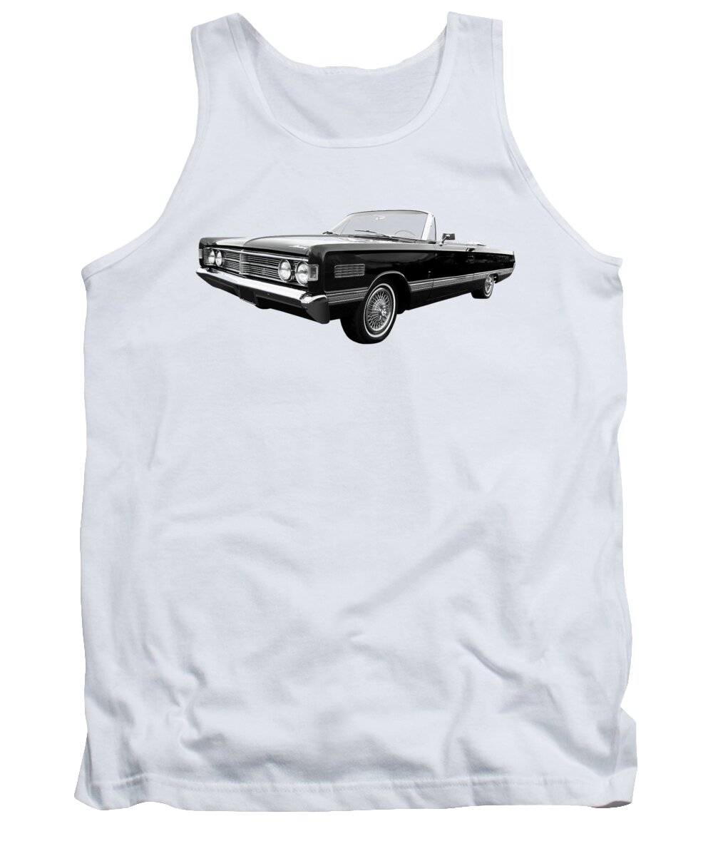 Ford Mercury Tank Top featuring the photograph Ford Mercury Park Lane 1966 Black and White by Gill Billington