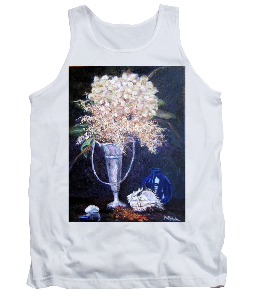 Still Life Tank Top featuring the painting Found Treasures by Jan Byington