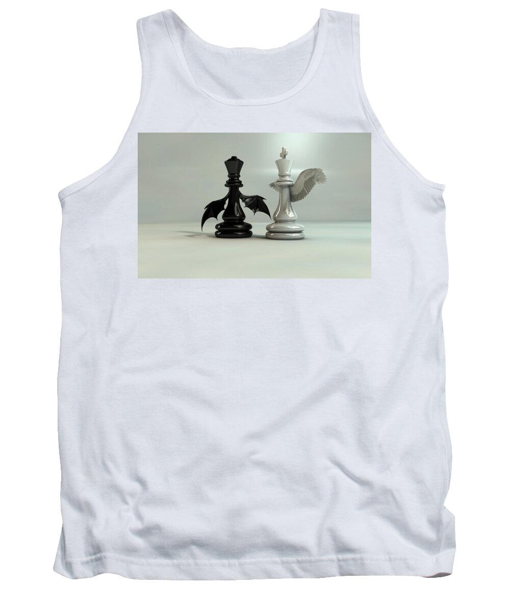 Game Tank Top featuring the digital art Game by Maye Loeser