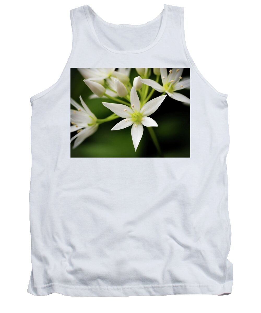 Wild Garlic Tank Top featuring the photograph Garlic Flowers by Nick Bywater