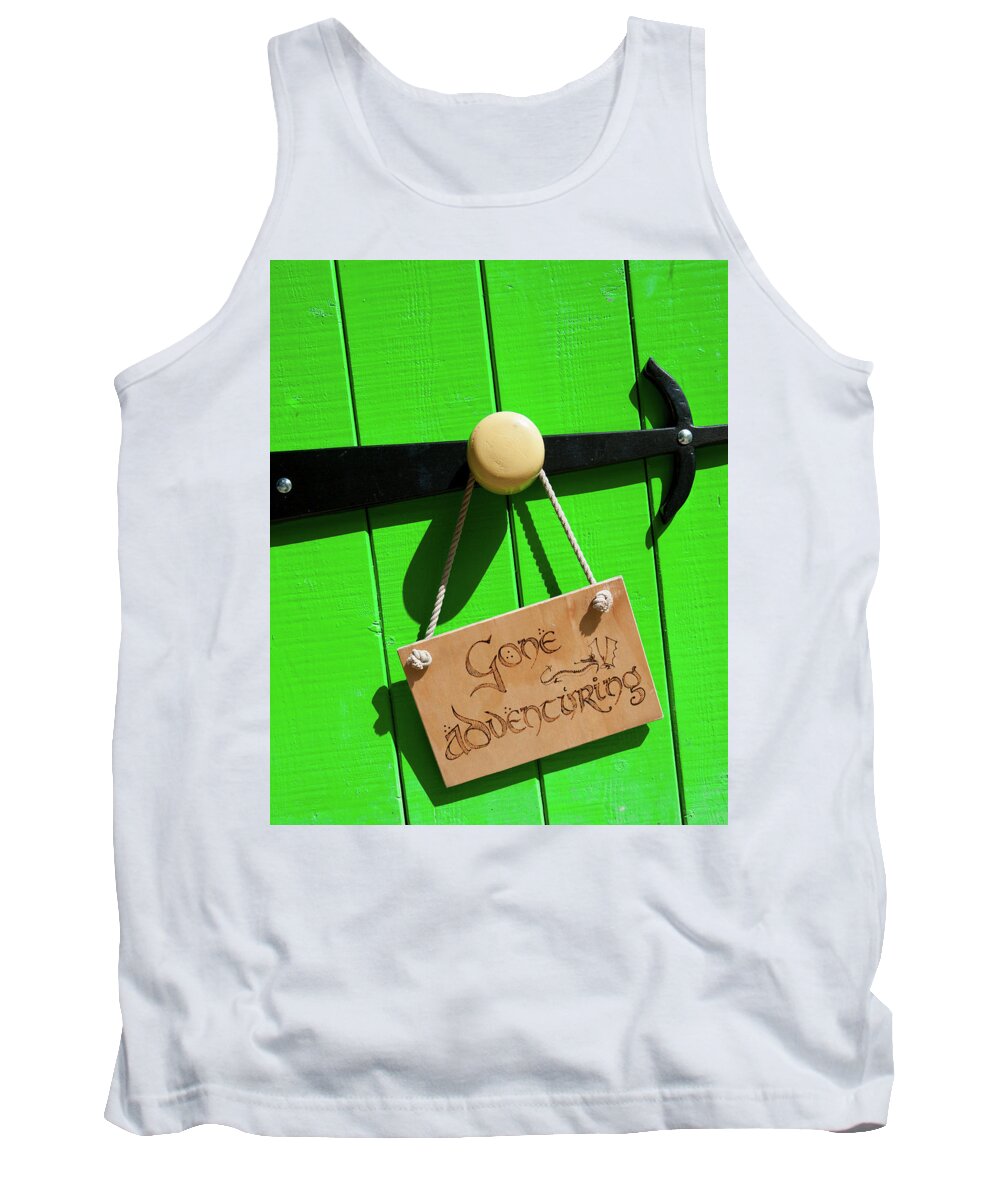 Hobbit Hole Tank Top featuring the photograph Gone Adventuring by Helen Jackson
