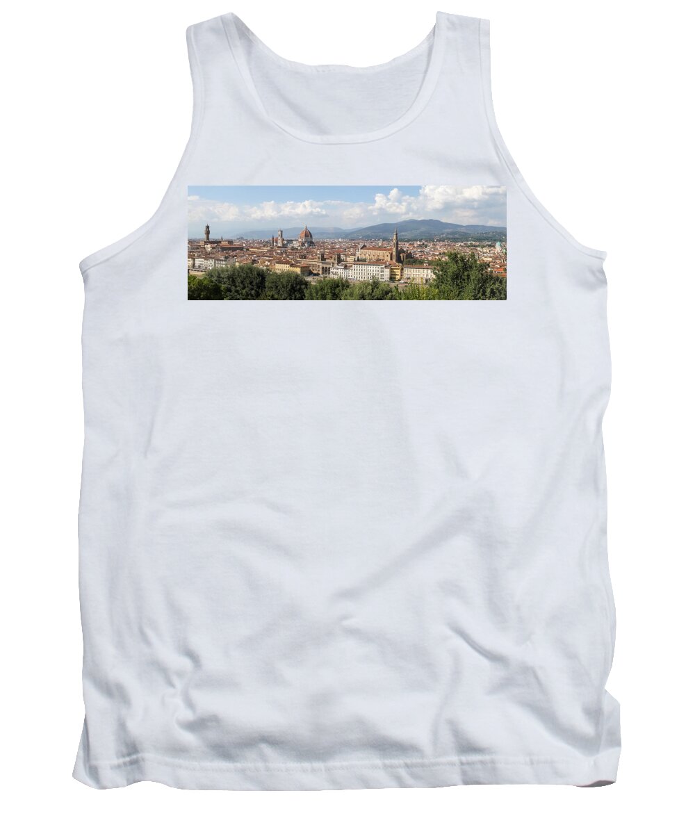  Florence Tank Top featuring the photograph Goodbye to Florence by Allan Levin
