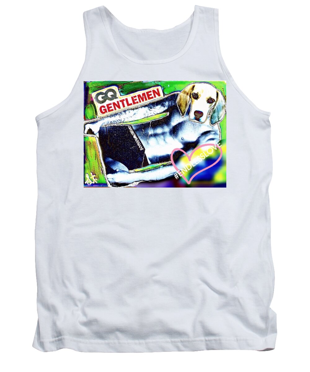 #lisa Tank Top featuring the photograph GQ Gentle Dog by Lisa Piper