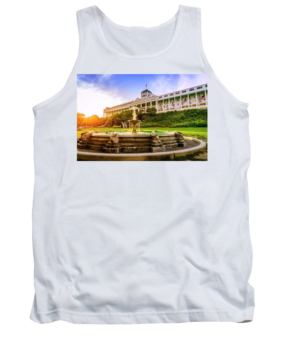 America Tank Top featuring the photograph Grand Hotel by Alexey Stiop