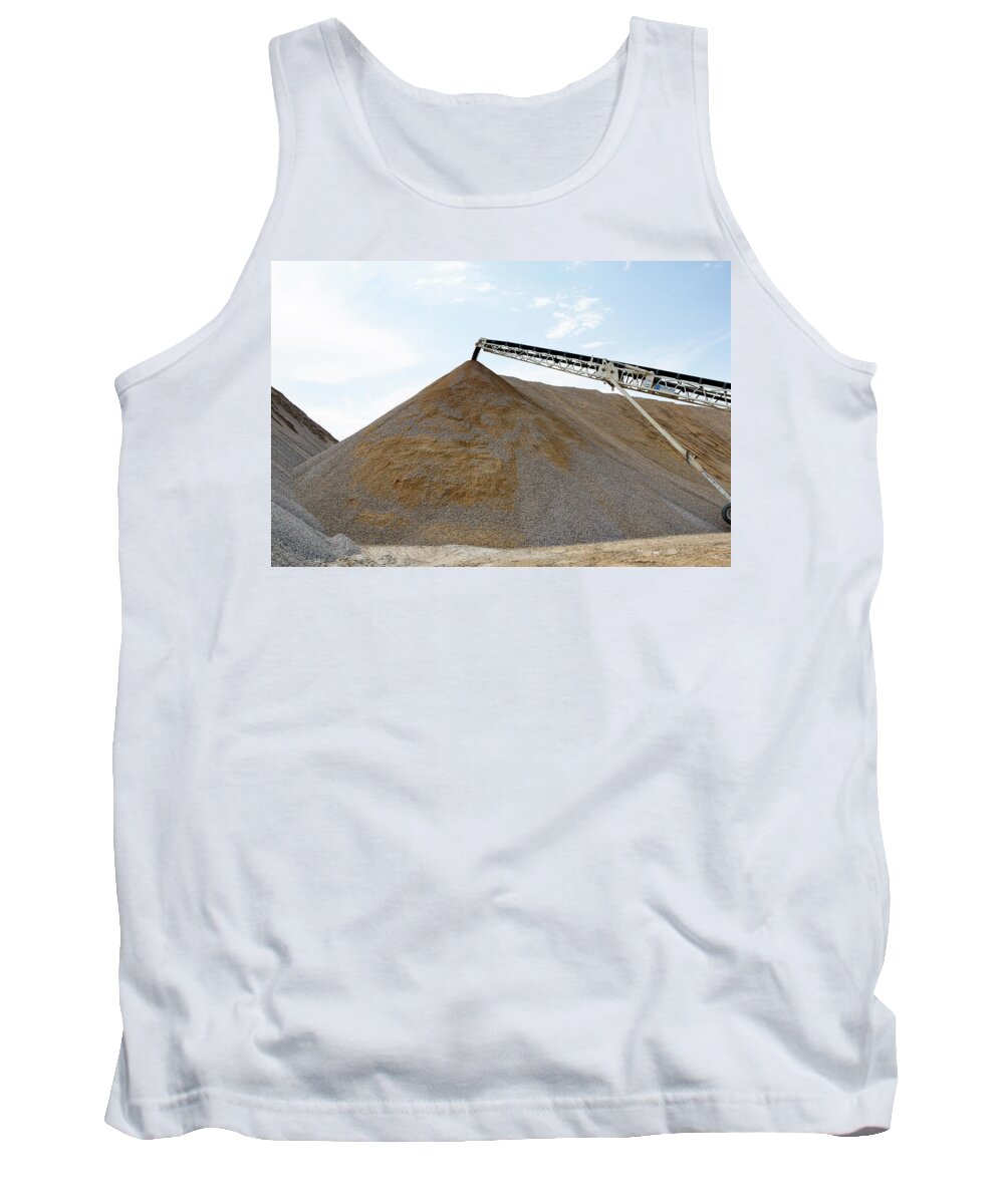 Crush Tank Top featuring the photograph Gravel Mountain by David Buhler