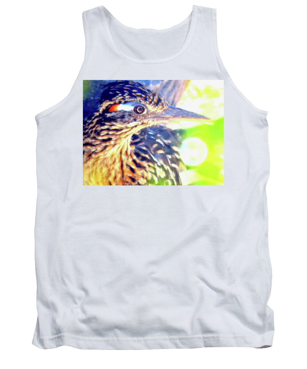 Arizona Tank Top featuring the photograph Greater Roadrunner Portrait 2 by Judy Kennedy