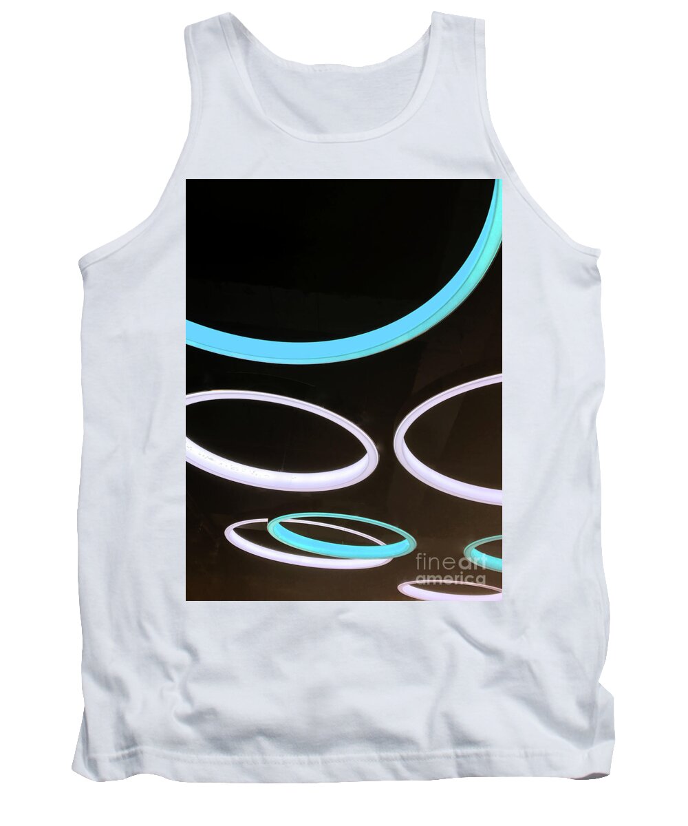 Abstract Tank Top featuring the photograph Halos on the Ceiling by Rick Locke - Out of the Corner of My Eye