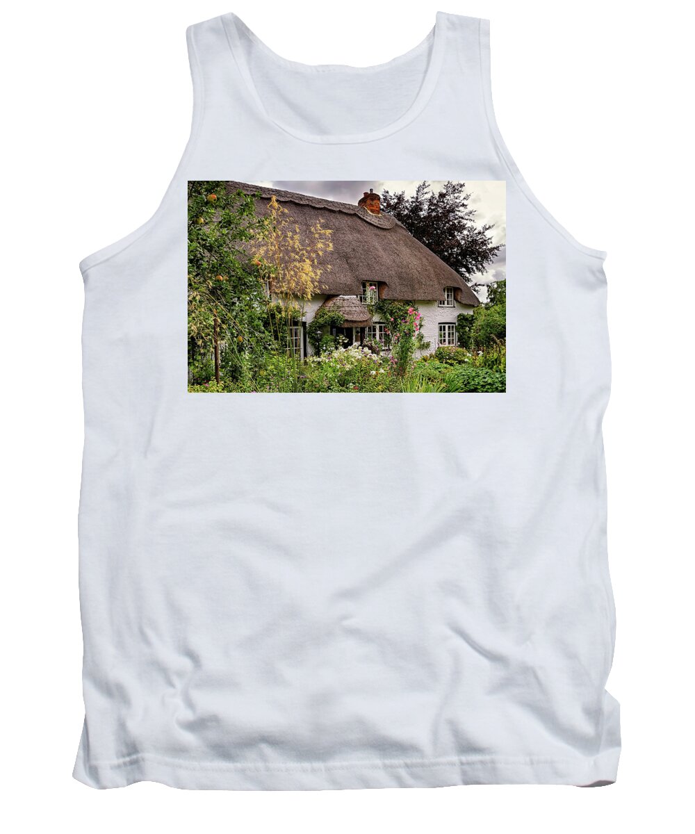 Cottage Tank Top featuring the photograph Hampshire Thatched Cottages 9 by Shirley Mitchell