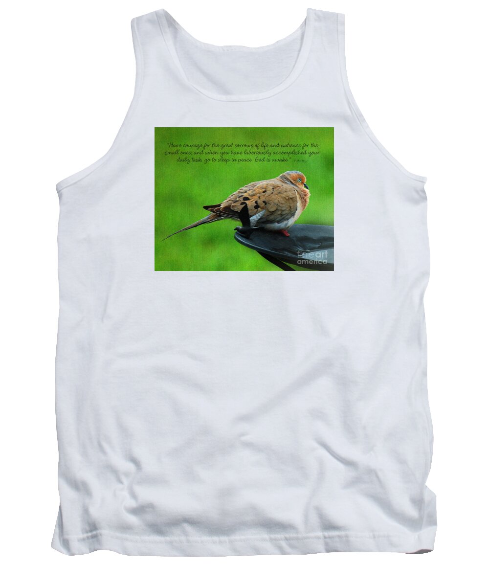 Diane Berry Tank Top featuring the painting Have Courage by Diane E Berry