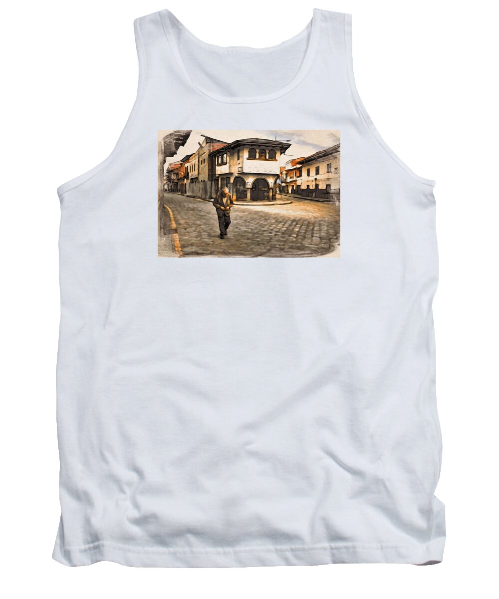 Ecuador Tank Top featuring the digital art Heading Home Alone by Cameron Wood