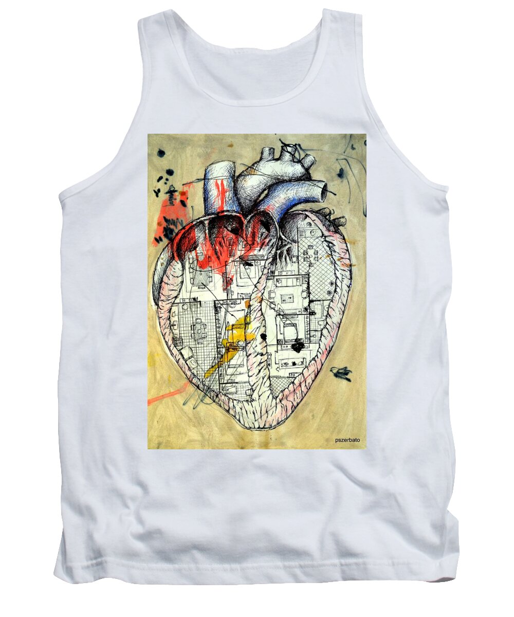 Home Tank Top featuring the digital art Home by Paulo Zerbato