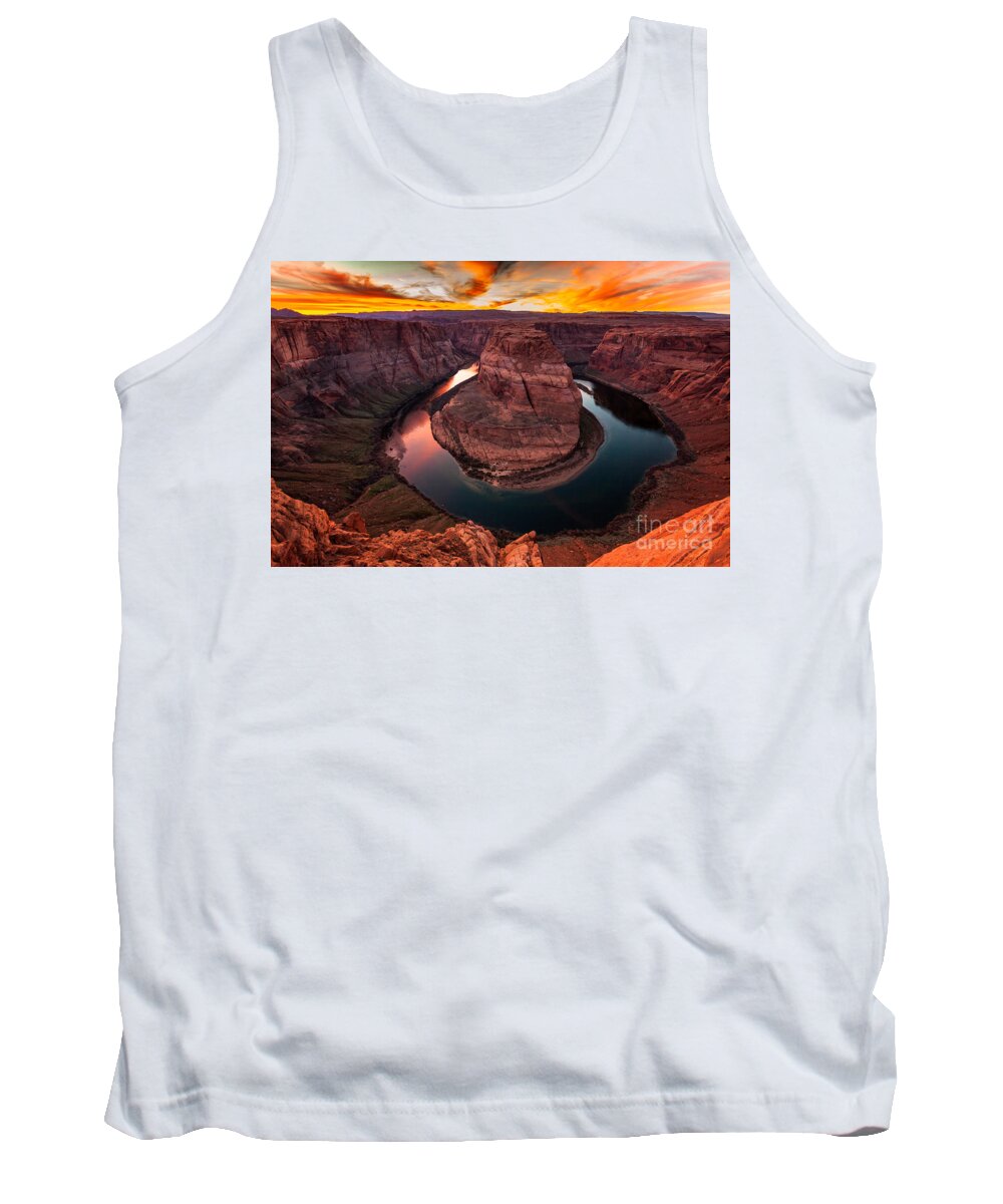 Horseshoe Bend Tank Top featuring the photograph Horseshoe Bend, Colorado River, Page, Arizona by Bryan Mullennix
