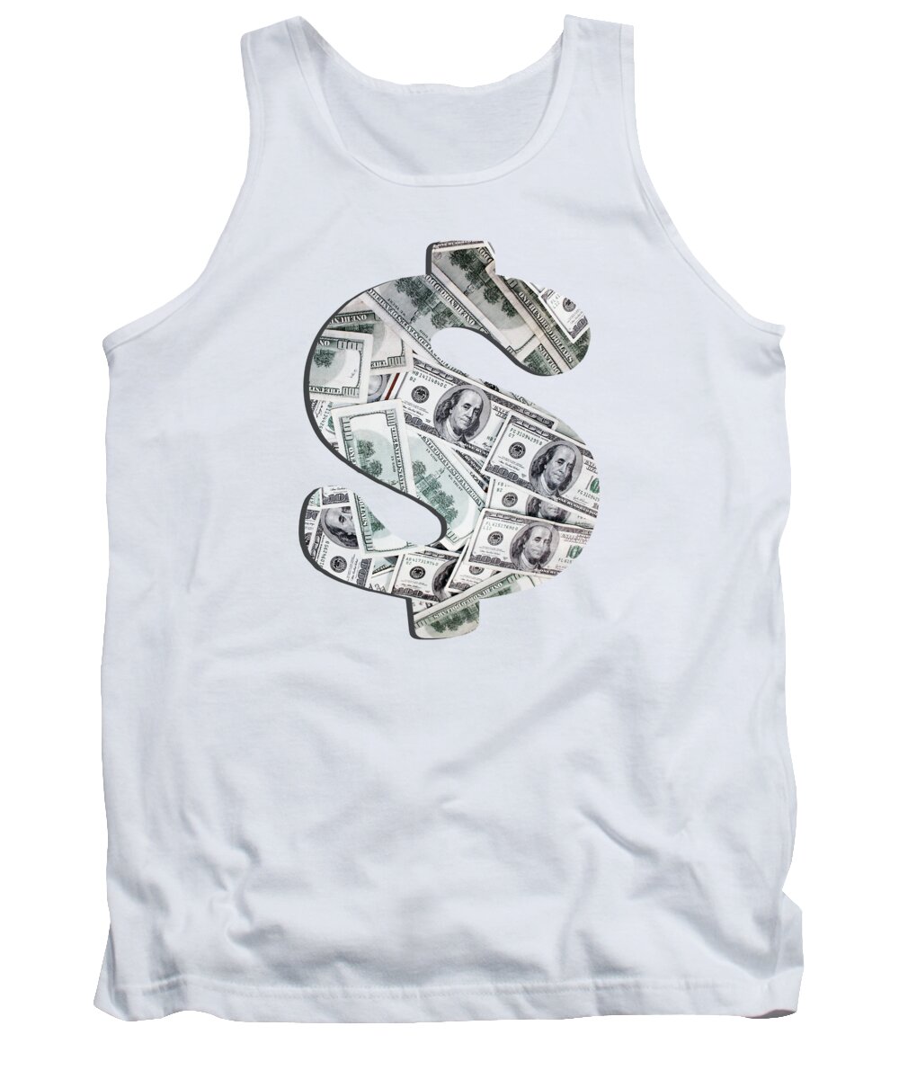 Cash Tank Top featuring the photograph Hundred Dollar Bills by Gravityx9 Designs