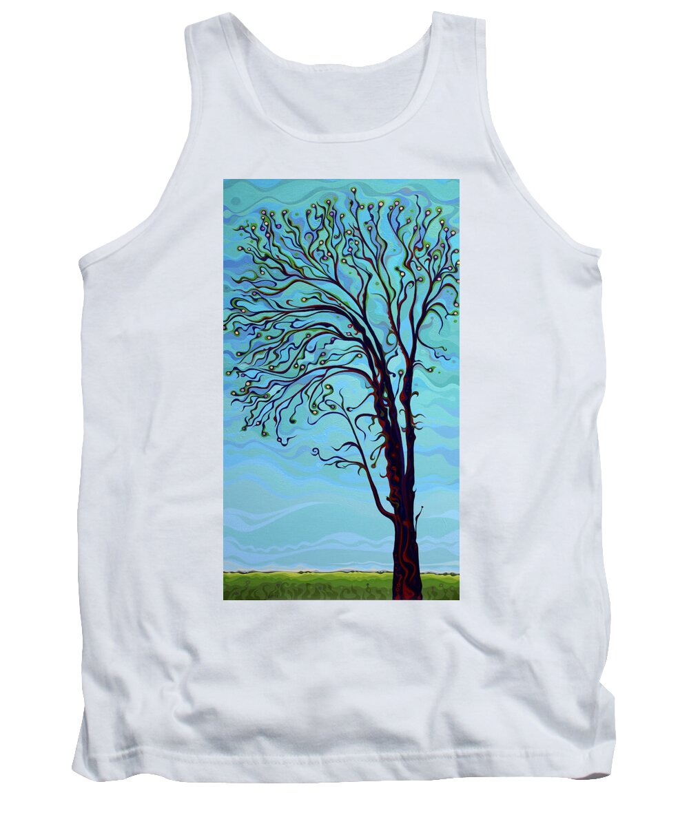 Tree Tank Top featuring the painting I Am Tremendous by Amy Ferrari