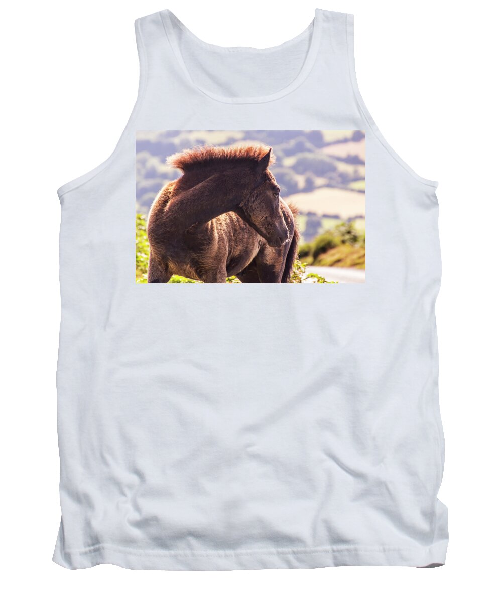 Pony Tank Top featuring the photograph I Can See You by Tom Conway