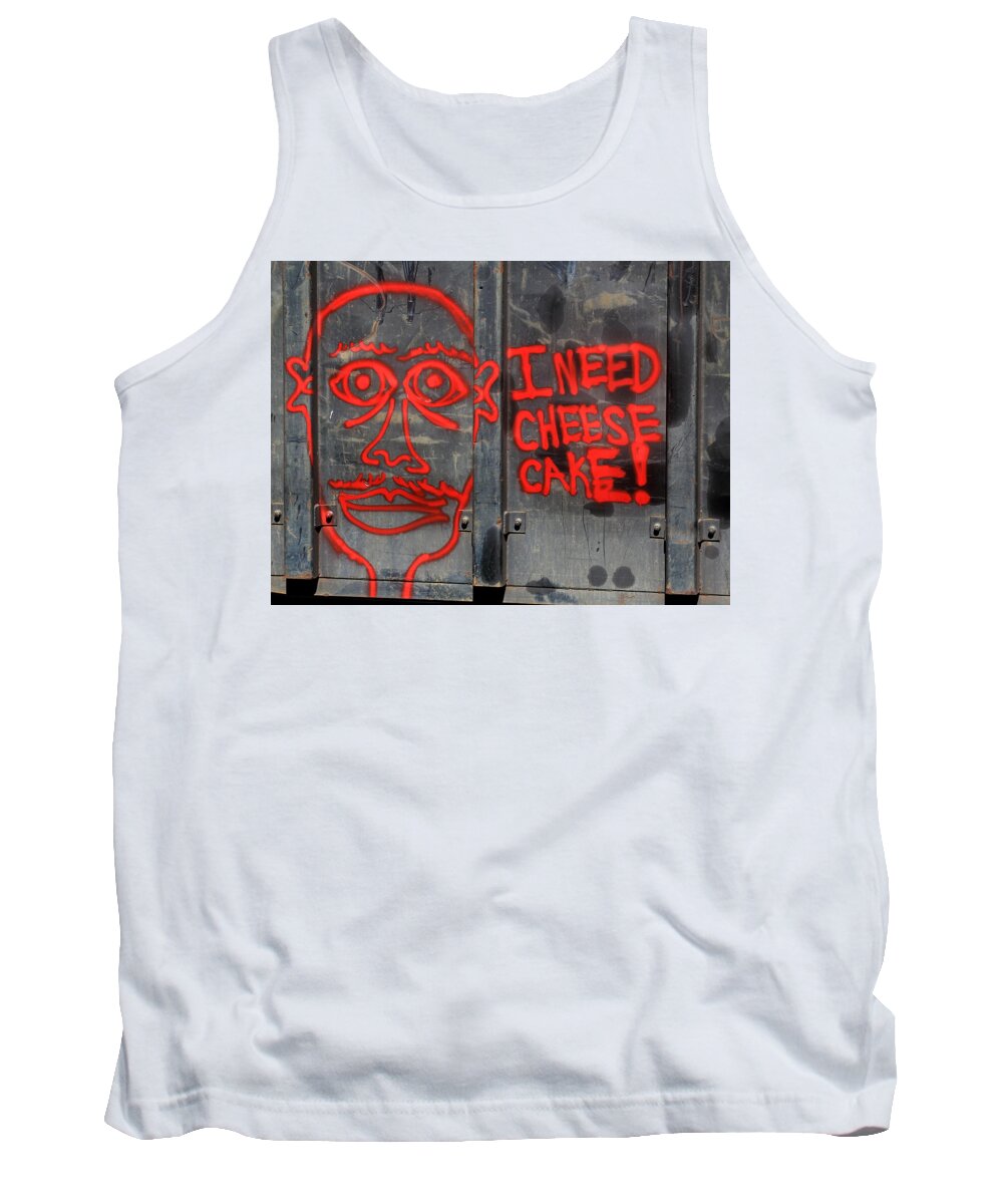 I Need Cheesecake Tank Top featuring the photograph I Need Cheesecake by Joseph C Hinson