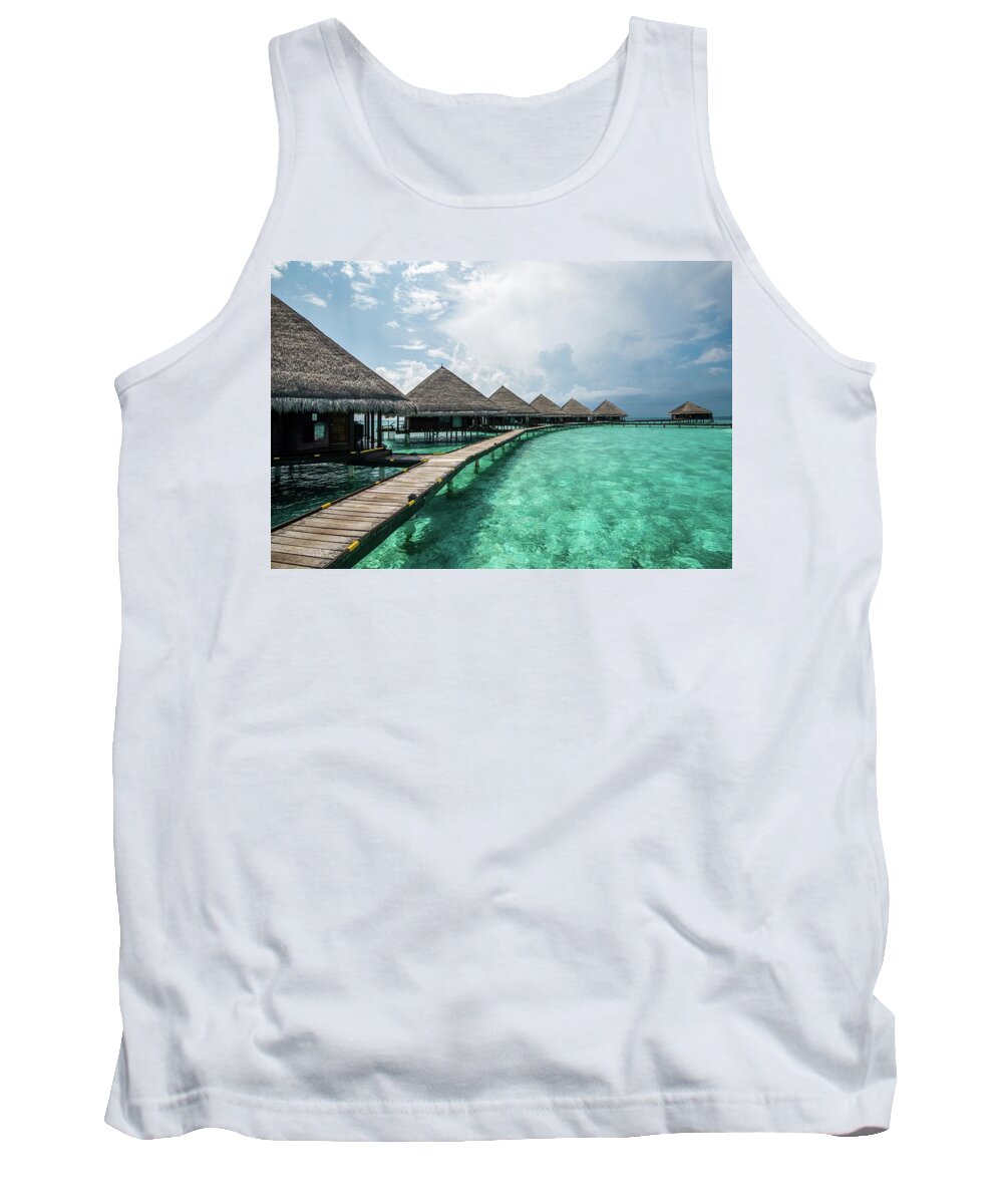 Maldives Tank Top featuring the photograph Inhale by Hannes Cmarits