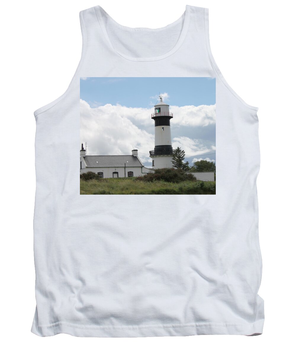 Lighthouse Tank Top featuring the photograph Inishowen Lighthouse by John Moyer