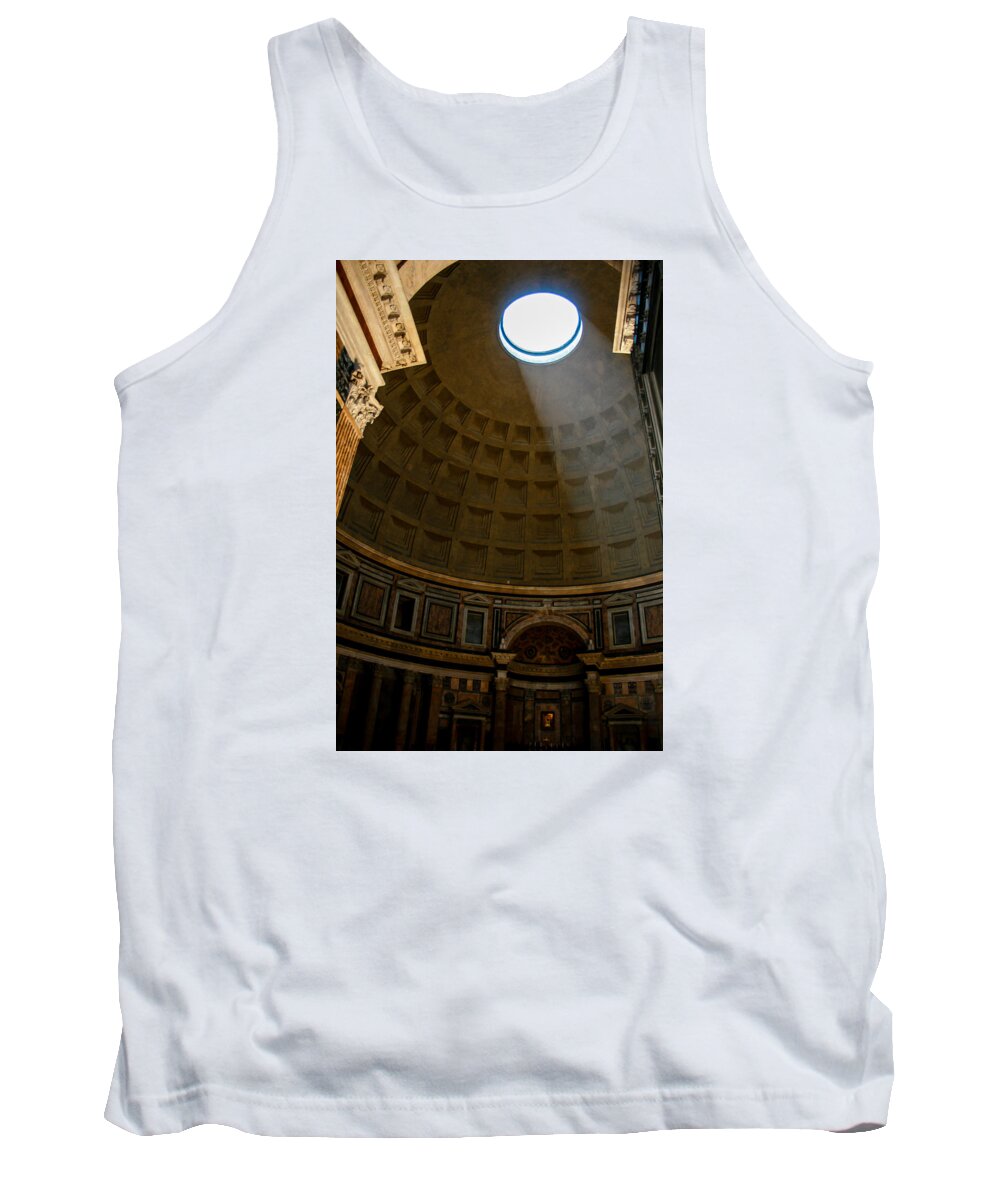 Pantheon Tank Top featuring the photograph Inside the Pantheon by Rainer Kersten