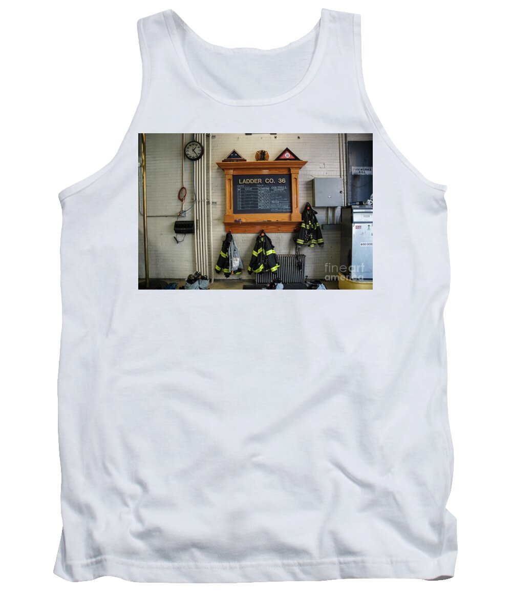 2015 Tank Top featuring the photograph Inwood Firehouse by Cole Thompson