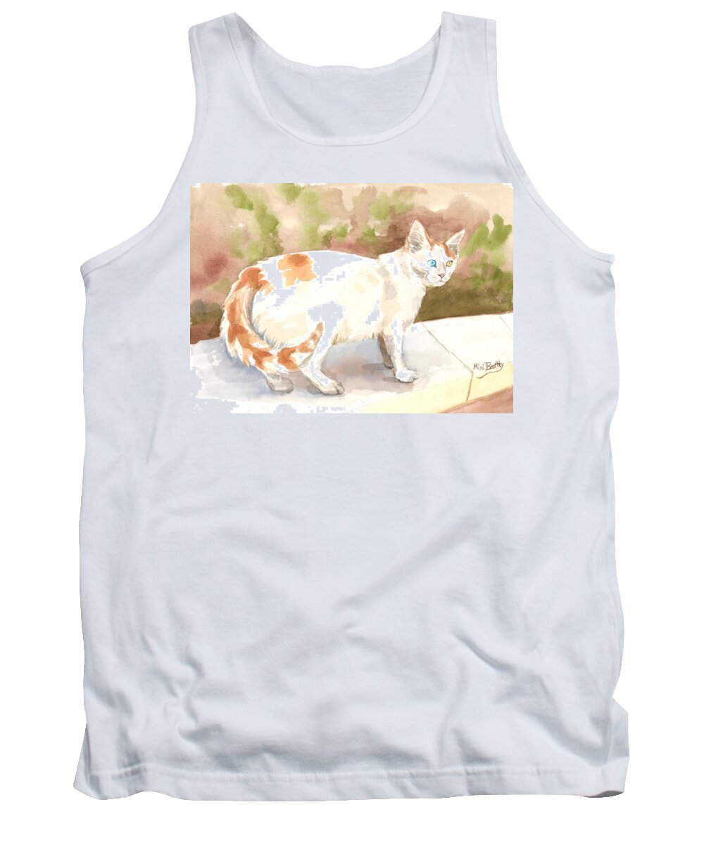  Tank Top featuring the painting Jourieh or Bowie by Mimi Boothby