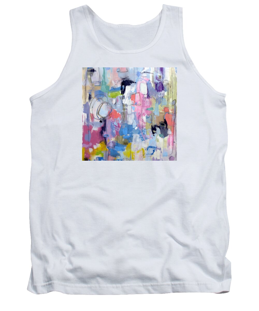 Katie Black Tank Top featuring the painting Journal by Katie Black